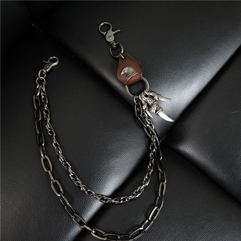 Fashion New Personality Retro Punk Pants Chain Men's Waist Chain Self-defense Accessories Jewelry Hot Sale