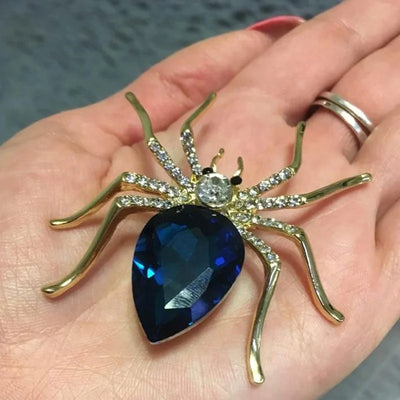 Statement Crystal Spider Brooches for Women Rhinestone Insect Pins & Brooches Wedding Brooch Elegant Accessories