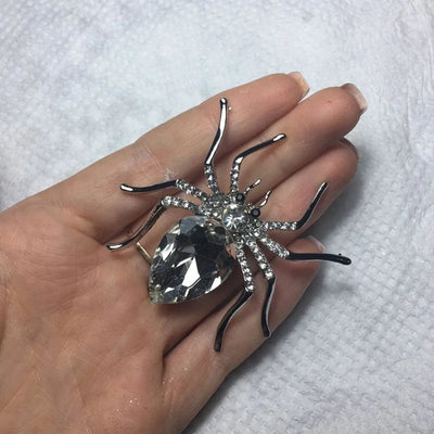 Statement Crystal Spider Brooches for Women Rhinestone Insect Pins & Brooches Wedding Brooch Elegant Accessories