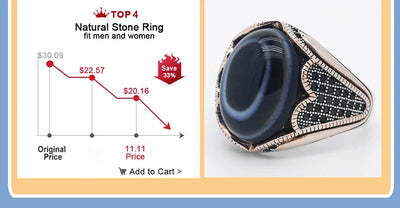 Men Rings Sterling Silver 925 Turkish Square Men's Ring Faceted Blue Zircon Fashion Rings Men Rings Sterling Silver 925 Pure