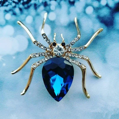 Statement Crystal Spider Brooches for Women Rhinestone Insect Pins & Brooches Wedding Brooch Elegant Accessories