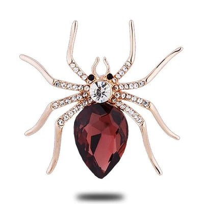 Statement Crystal Spider Brooches for Women Rhinestone Insect Pins & Brooches Wedding Brooch Elegant Accessories