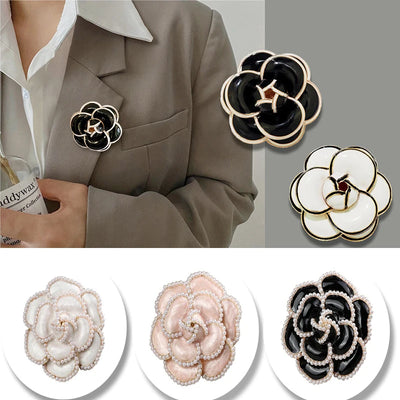 luxury designer jewelry Chain brooches pearl pin  coat accessories brooches for women's clothing free shipping