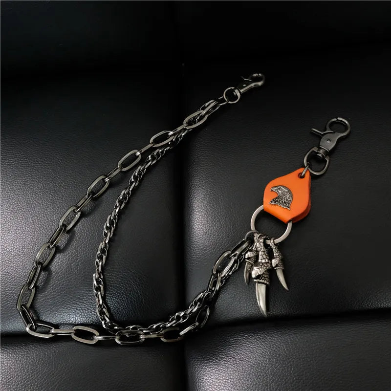 Fashion New Personality Retro Punk Pants Chain Men's Waist Chain Self-defense Accessories Jewelry Hot Sale