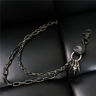 Fashion New Personality Retro Punk Pants Chain Men's Waist Chain Self-defense Accessories Jewelry Hot Sale