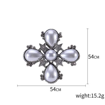 luxury designer jewelry Chain brooches pearl pin  coat accessories brooches for women's clothing free shipping