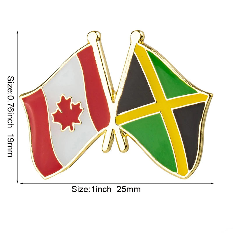 Canada Flag Badge Brooch Natinal Lapel Pins Flag Lapel Pins Country Flag Badge