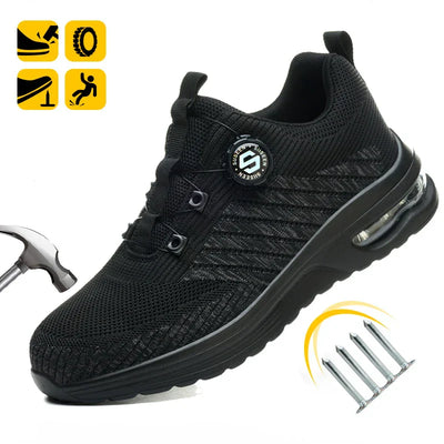 Men's Rotary Buckle Safety Shoes
