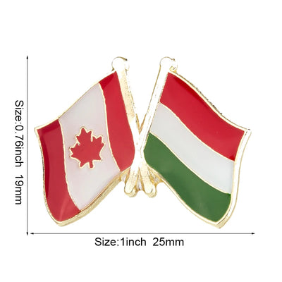 Canada Flag Badge Brooch Natinal Lapel Pins Flag Lapel Pins Country Flag Badge