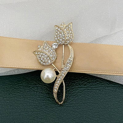 Elegant Silver Color Full of Rhinestone Feather Brooches for Women Men Unisex Luxury Crystal Lapel Safety Pins Party Jewelry
