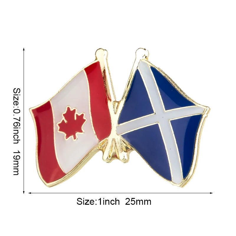 Canada Flag Badge Brooch Natinal Lapel Pins Flag Lapel Pins Country Flag Badge