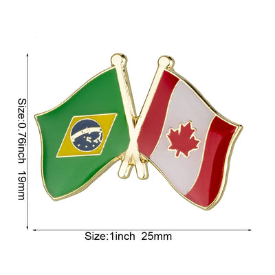 Canada Flag Badge Brooch Natinal Lapel Pins Flag Lapel Pins Country Flag Badge