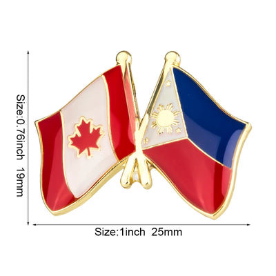 Canada Flag Badge Brooch Natinal Lapel Pins Flag Lapel Pins Country Flag Badge