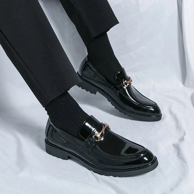 New Luxury Slip on Dress Shoes Men Genuine Leather Italian Loafer Shoes for Men Black Brown Brand Formal Oxford Men Casual Shoes