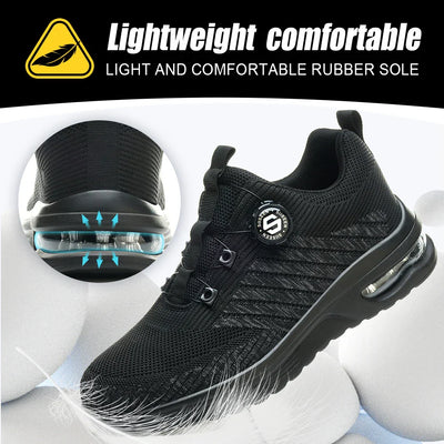 Men's Rotary Buckle Safety Shoes