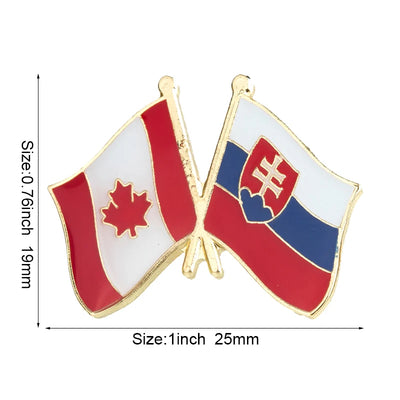 Canada Flag Badge Brooch Natinal Lapel Pins Flag Lapel Pins Country Flag Badge