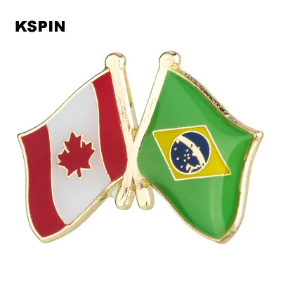 Canada Flag Badge Brooch Natinal Lapel Pins Flag Lapel Pins Country Flag Badge