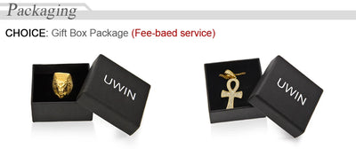 UWIN Vintage Triple Cross Pendant  Punk y2k Accessories Choker Men Hiphop Necklace Men Chain Jewelry Gift