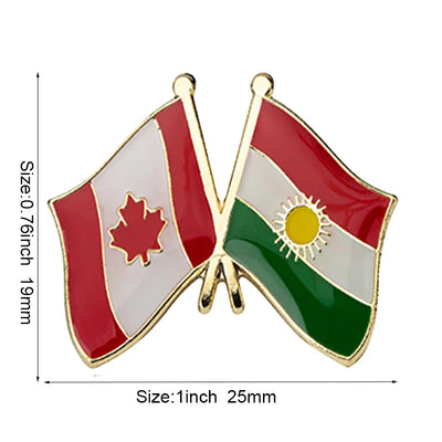 Canada Flag Badge Brooch Natinal Lapel Pins Flag Lapel Pins Country Flag Badge