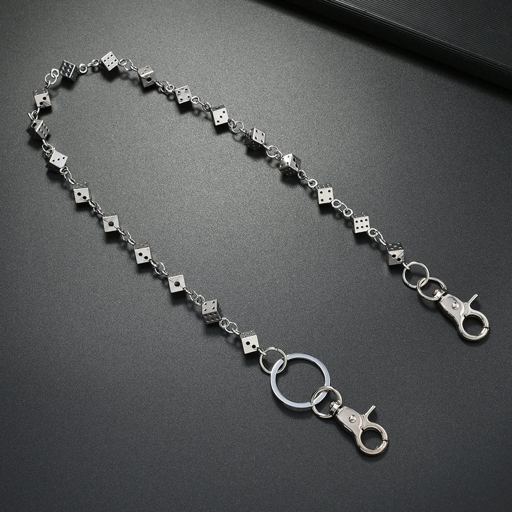Men's Rock Fashion Metal Investment Pants Chain Body Chain Accessory Trendy Hip Hop Chain Jewelry