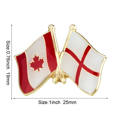 Canada Flag Badge Brooch Natinal Lapel Pins Flag Lapel Pins Country Flag Badge