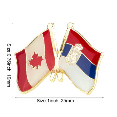 Canada Flag Badge Brooch Natinal Lapel Pins Flag Lapel Pins Country Flag Badge
