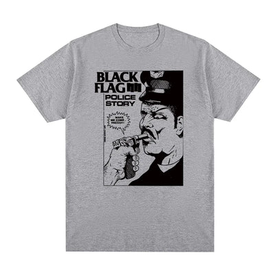 T-shirt en coton avec imprimé Black Feel pour hommes et femmes, streetwear, punk, rock, groupe, nouvelle volatilité, médicaments