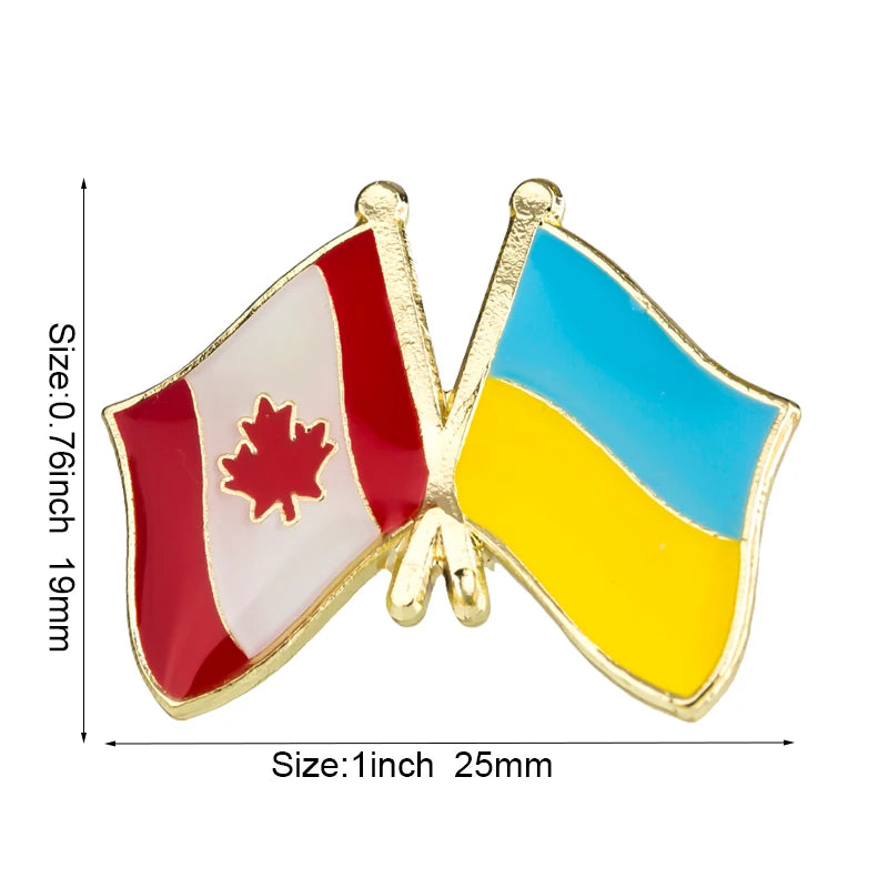 Canada Flag Badge Brooch Natinal Lapel Pins Flag Lapel Pins Country Flag Badge