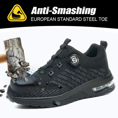 Men's Rotary Buckle Safety Shoes