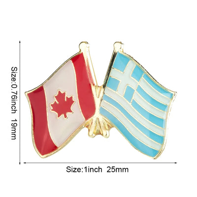 Canada Flag Badge Brooch Natinal Lapel Pins Flag Lapel Pins Country Flag Badge