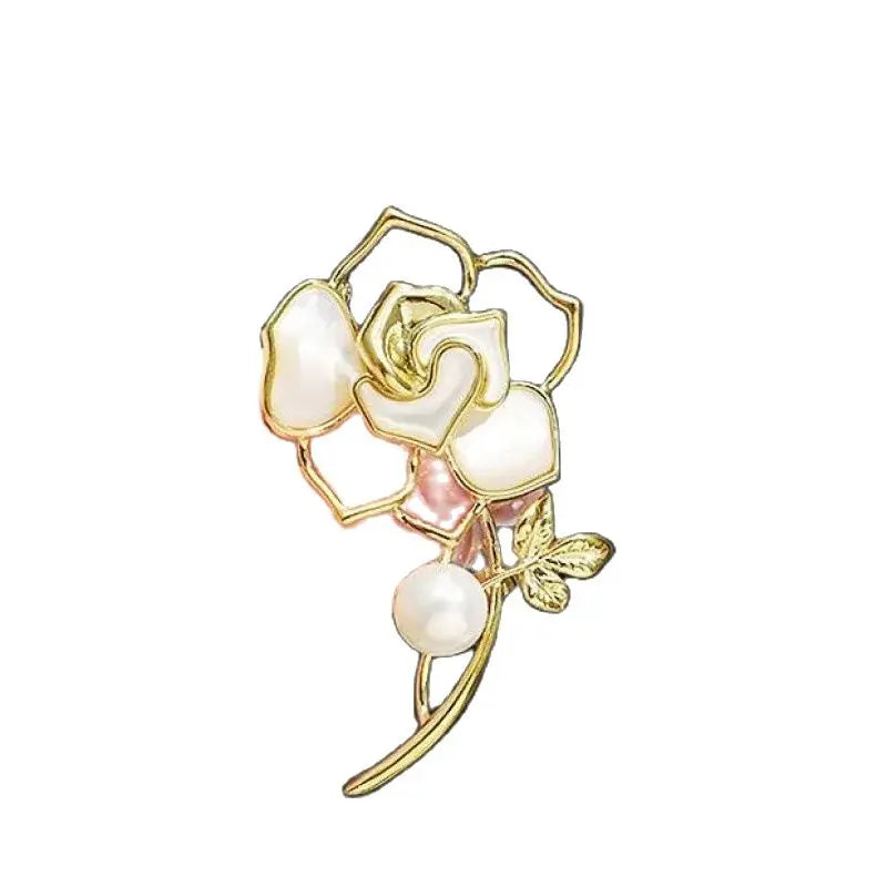 luxury designer jewelry Chain brooches pearl pin  coat accessories brooches for women's clothing free shipping