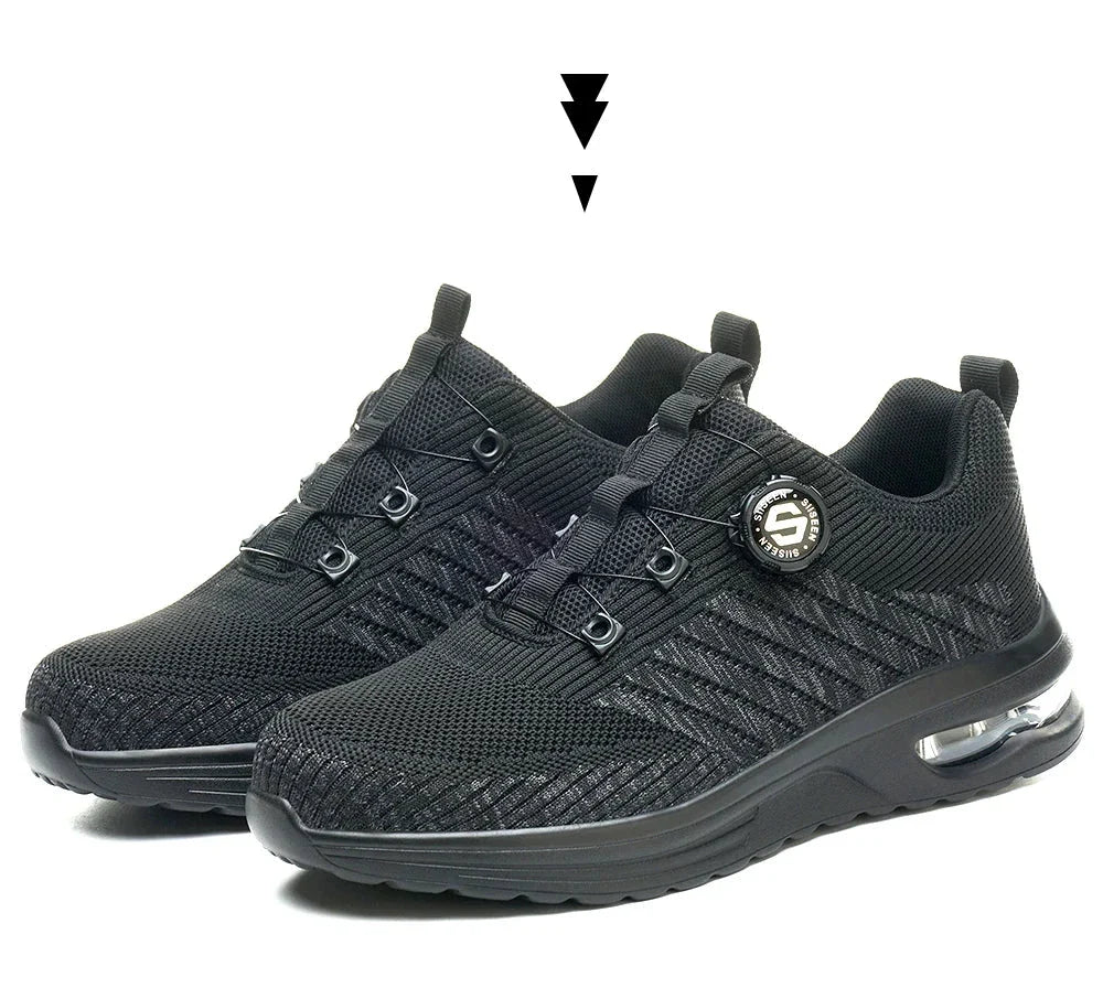 Men's Rotary Buckle Safety Shoes