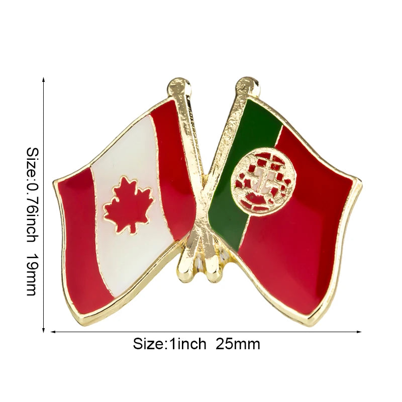 Canada Flag Badge Brooch Natinal Lapel Pins Flag Lapel Pins Country Flag Badge