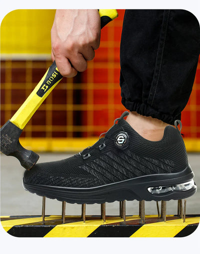 Men's Rotary Buckle Safety Shoes