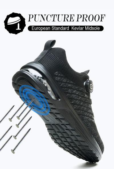 Men's Rotary Buckle Safety Shoes