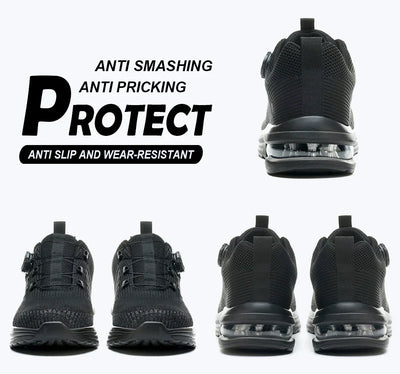Men's Rotary Buckle Safety Shoes