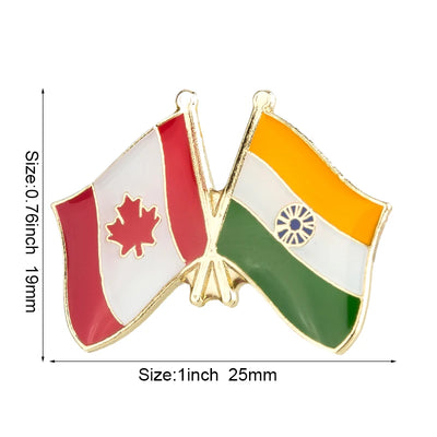 Canada Flag Badge Brooch Natinal Lapel Pins Flag Lapel Pins Country Flag Badge