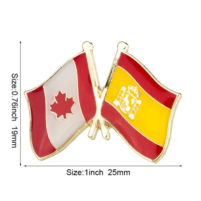 Canada Flag Badge Brooch Natinal Lapel Pins Flag Lapel Pins Country Flag Badge