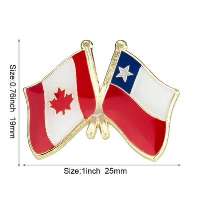 Canada Flag Badge Brooch Natinal Lapel Pins Flag Lapel Pins Country Flag Badge
