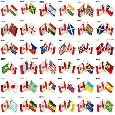 Canada Flag Badge Brooch Natinal Lapel Pins Flag Lapel Pins Country Flag Badge
