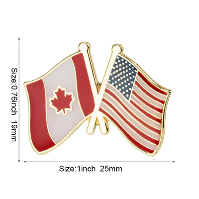 Canada Flag Badge Brooch Natinal Lapel Pins Flag Lapel Pins Country Flag Badge