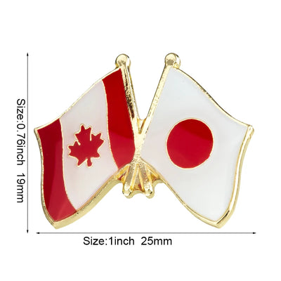 Canada Flag Badge Brooch Natinal Lapel Pins Flag Lapel Pins Country Flag Badge