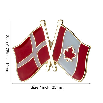 Canada Flag Badge Brooch Natinal Lapel Pins Flag Lapel Pins Country Flag Badge