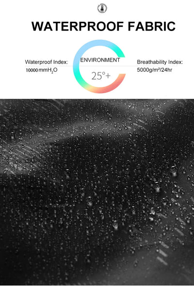 JNLN Men Women Waterproof Hiking Pants Camping Trekking Climbing Rain Pants Unisex Outdoor Sports Quick Dry Mountain Trousers