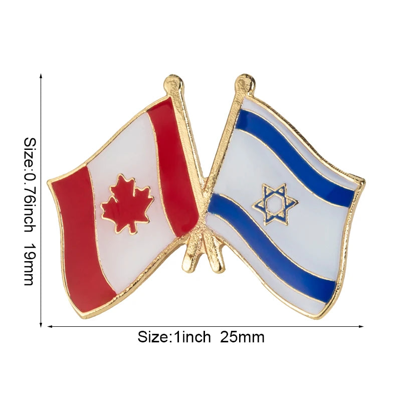 Canada Flag Badge Brooch Natinal Lapel Pins Flag Lapel Pins Country Flag Badge