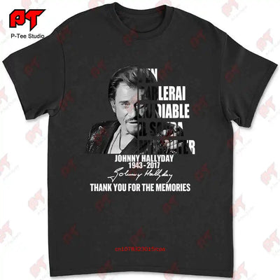 J’En Parlerai Au Diable Il Saura M’Ecouter Johnny Hallyday Signature T-shirt OV1J