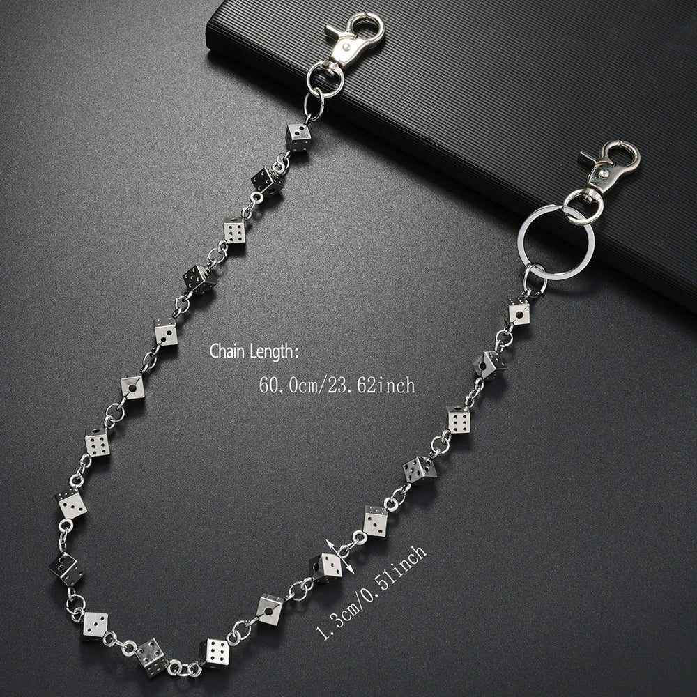 Men's Rock Fashion Metal Investment Pants Chain Body Chain Accessory Trendy Hip Hop Chain Jewelry