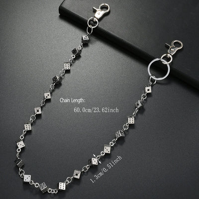 Men's Rock Fashion Metal Investment Pants Chain Body Chain Accessory Trendy Hip Hop Chain Jewelry