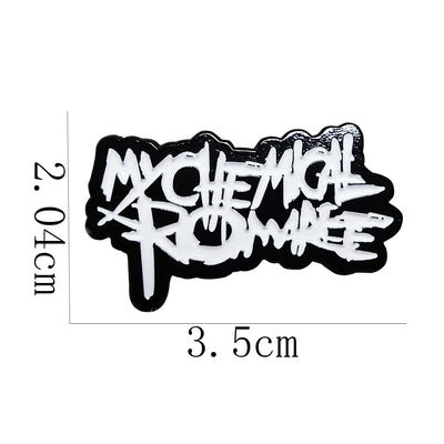 Fashion Band Rock MY CHEMICAL ROMANCE Brooches Badges Metal Enamel Lapel Pins Brooches Jewelry Accessories