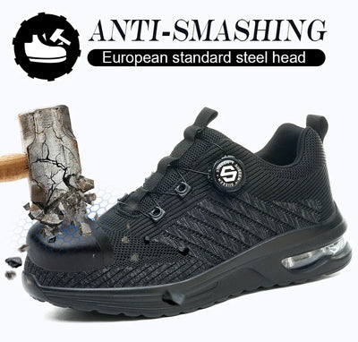 Men's Rotary Buckle Safety Shoes